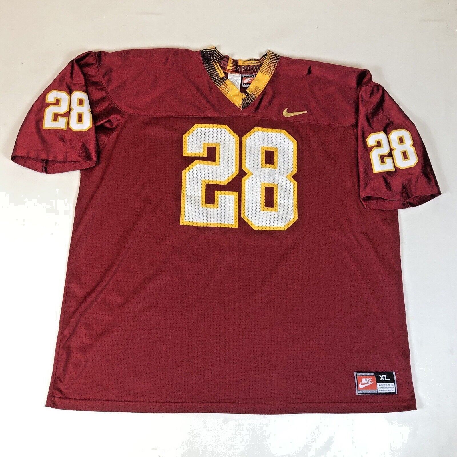 image of NCAA x Nike Florida State Nike Team FSU Seminoles 28 Football Jersey in Red, Men's (Size XL)