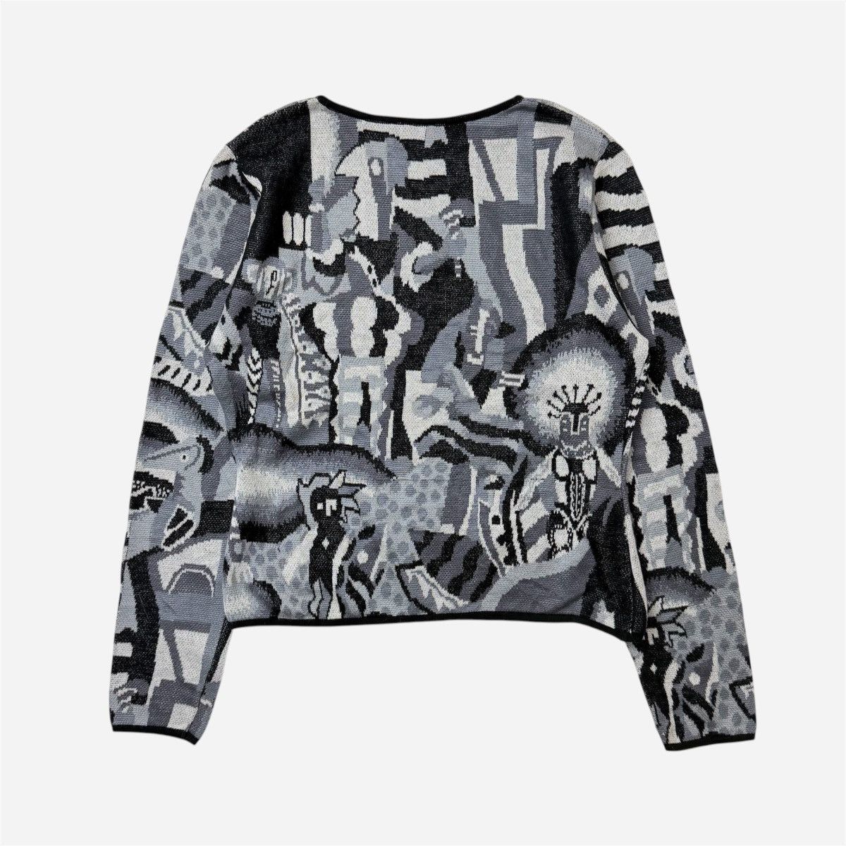 Kenzo Vintage 80’s Kenzo jungle Artistic knitwear Size S / US 4 / IT 40 - 6 Thumbnail