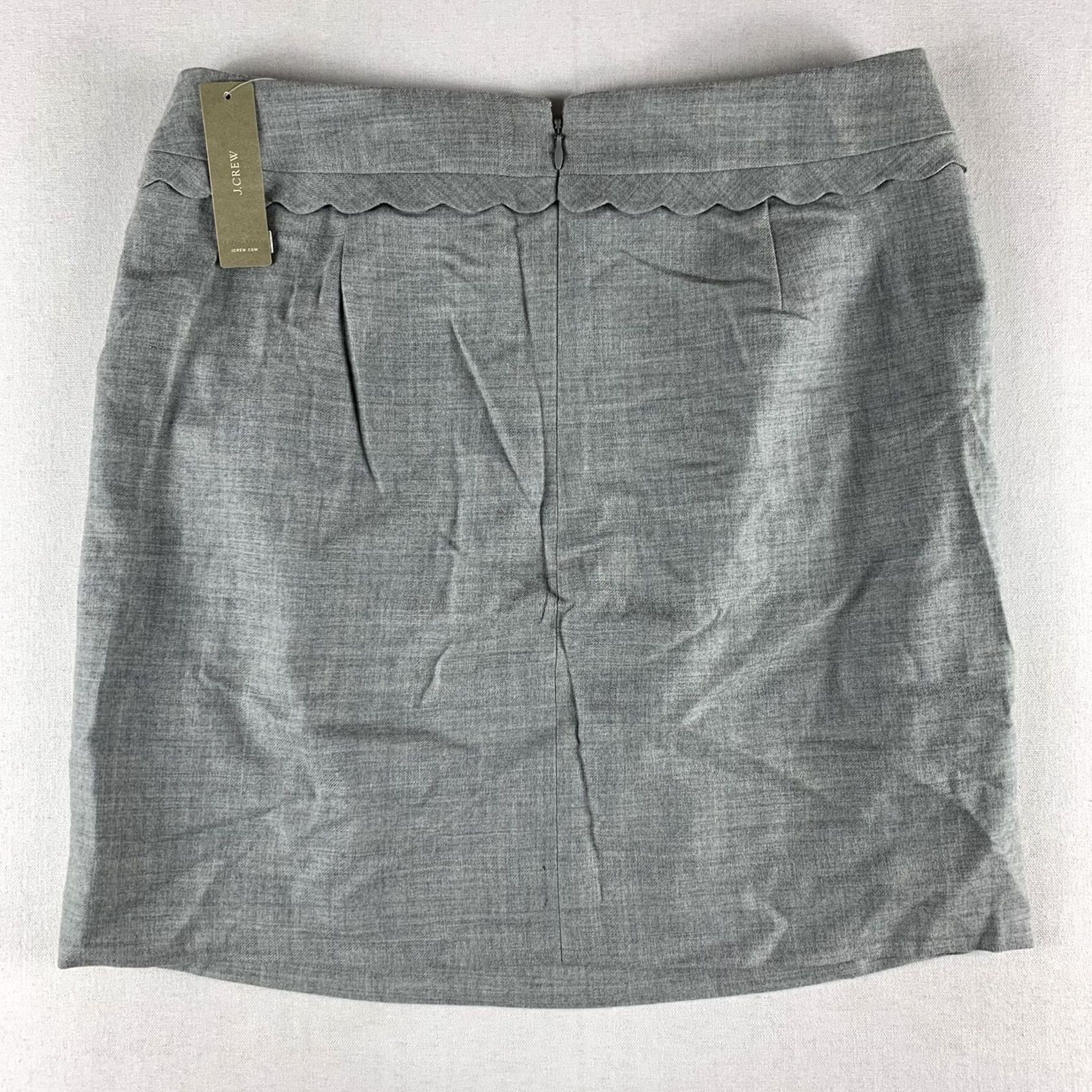 J.Crew JCREW SKIRT GRAY SCALLOPED WOMENS SIZE 8 NWT 30" WAIST Size 30" / US 8 / IT 44 - 7 Thumbnail