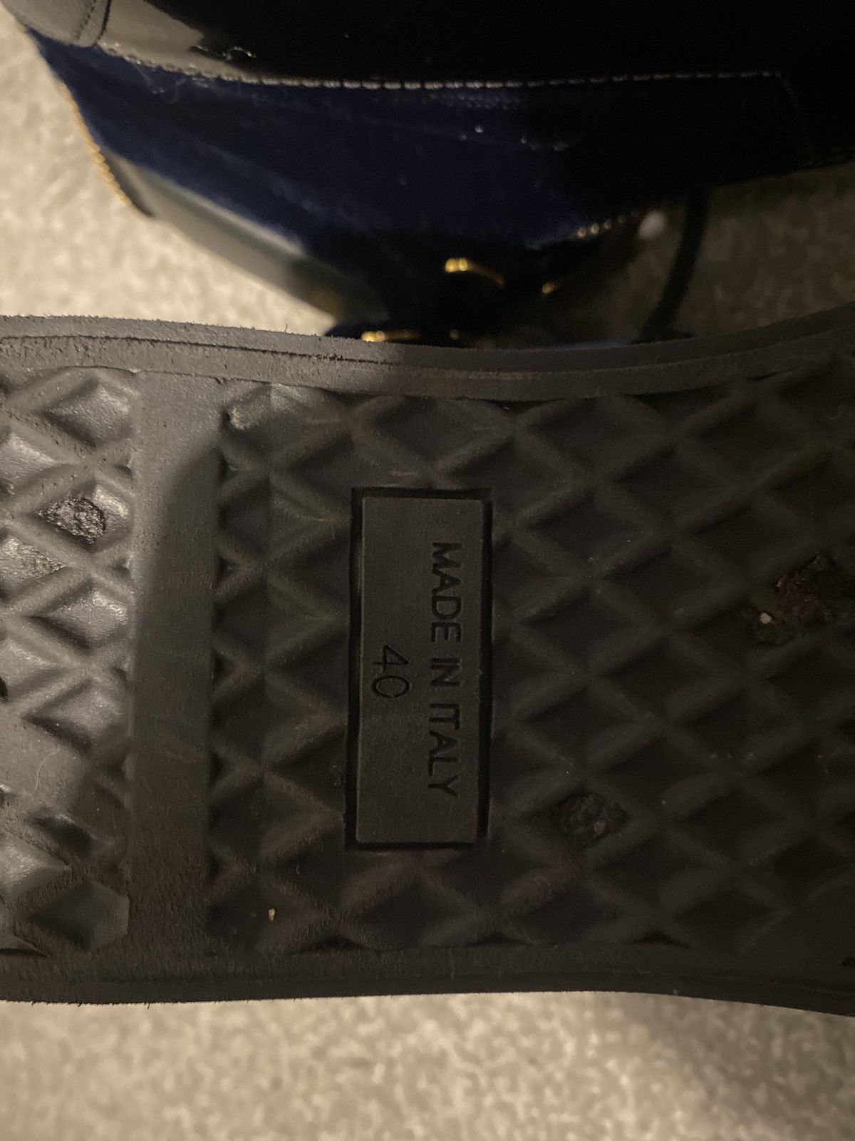 Giuseppe Zanotti Giuseppe Zanotti Navy Blue/Black Coby High Tops Size US 7 / EU 40 - 6 Thumbnail