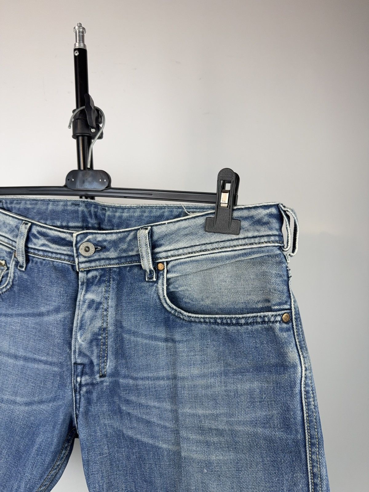 Diesel 00s Retro Diesel Zathan Cut Off Denim Shorts Y2K Vintage Size US 32 / EU 48 - 5 Thumbnail
