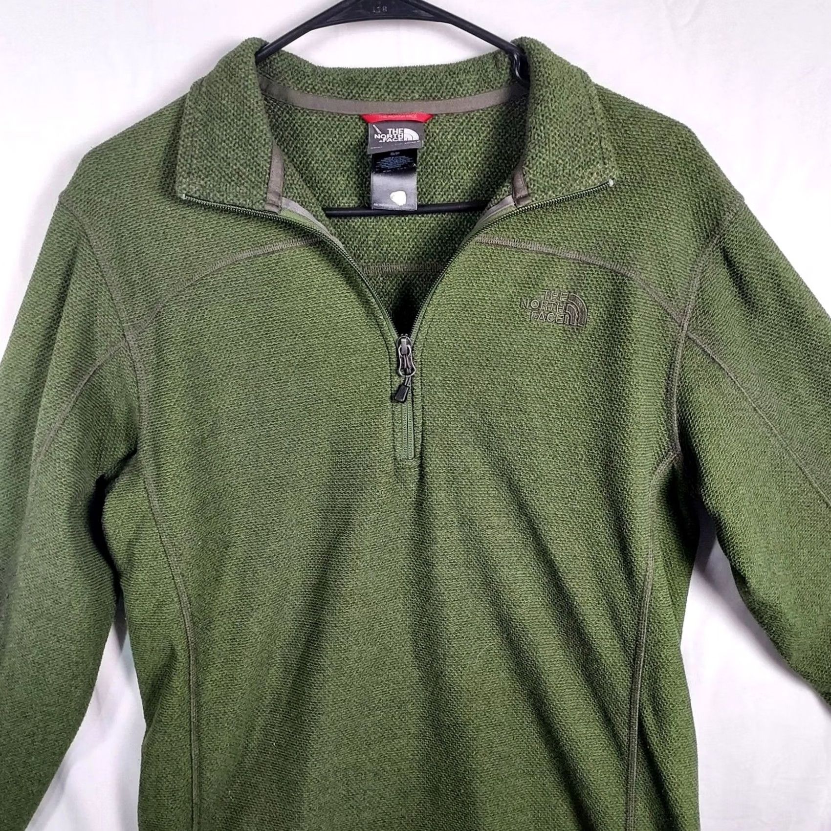 The North Face VINTAGE? No. The North Face Quarter Zip Fleece Mens Small Green Lightweight Pullover Size US S / EU 44-46 / 1 - 4 Thumbnail