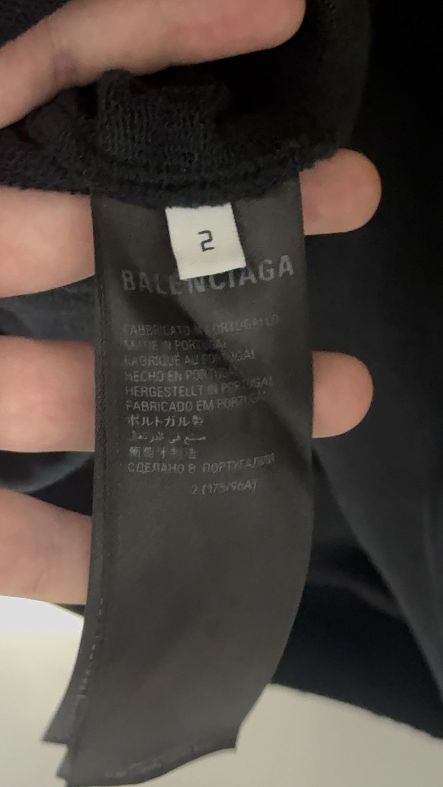 Balenciaga ✅ Balenciaga Tape Type Washed Navy Blue Hoodie Distressed 2 Size US S / EU 44-46 / 1 - 10 Thumbnail