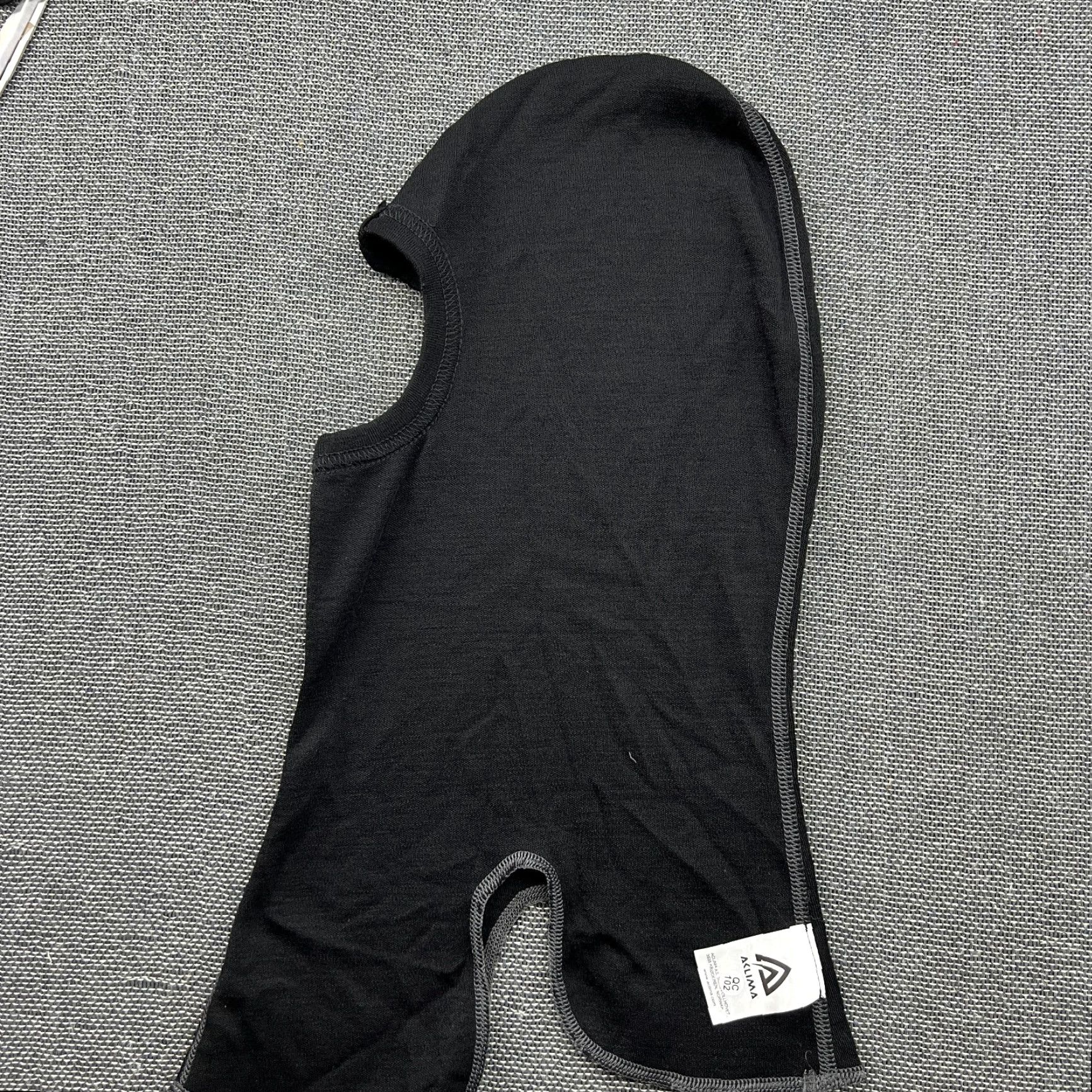 Vintage Aclima Balaclava 100% Soft Wool 200g Outdoor Hiking Thermo Black WarmWool Hat Knit Merino Wool Mens One Size Black Thermal Breathable Regular Size ONE SIZE - 4 Thumbnail