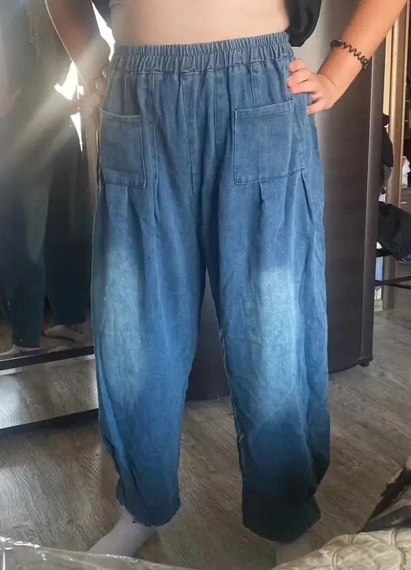 Other Baggy Oversize Jeans Women Denim Casual Cross Pants Size 26" / US 2 / IT 38 - 2 Thumbnail