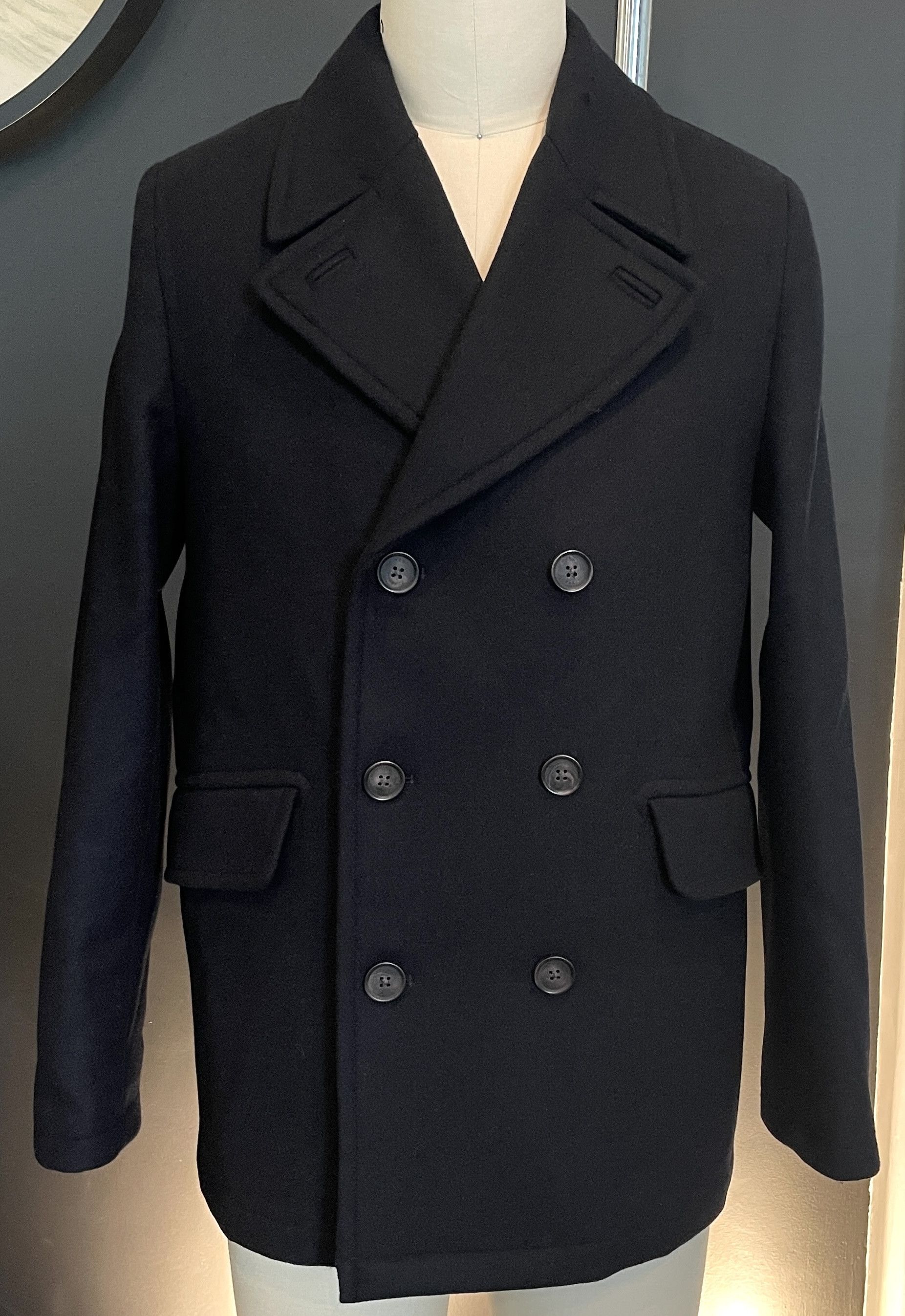 Ted Baker Ted Baker 273719 Charco Navy Blue Wool Peacoat Size 2 (med) Size US M / EU 48-50 / 2 - 1 Thumbnail