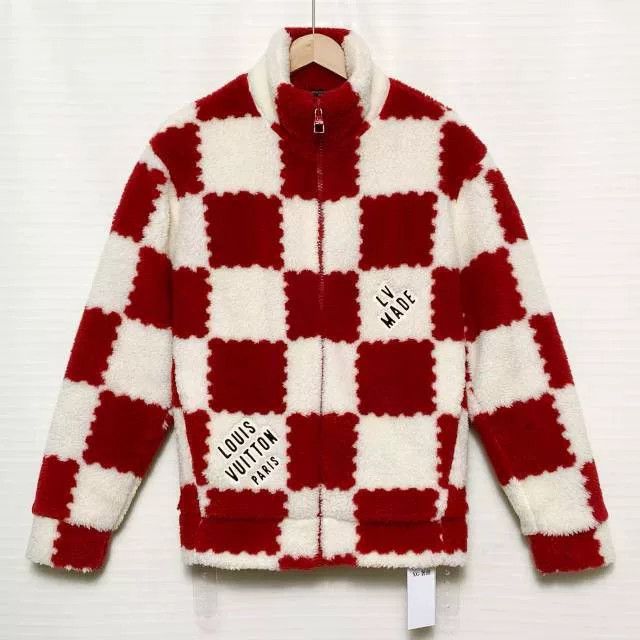 Louis Vuitton Louis Vuitton x Nigo2 SS22 Checkerboard Shearling Jacket Size US M / EU 48-50 / 2 - 1 Thumbnail