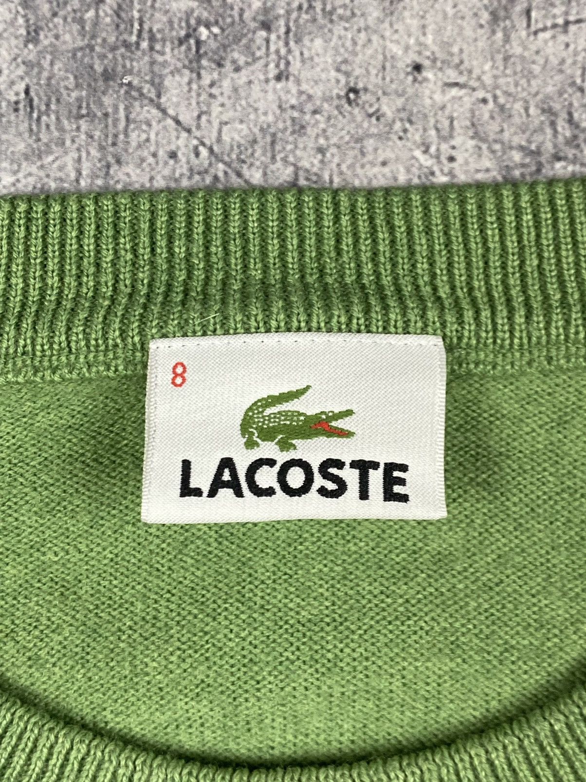 Lacoste × Vintage Vintage Lacoste Wool Sweatshirt Sweater Size US XL / EU 56 / 4 - 7 Thumbnail