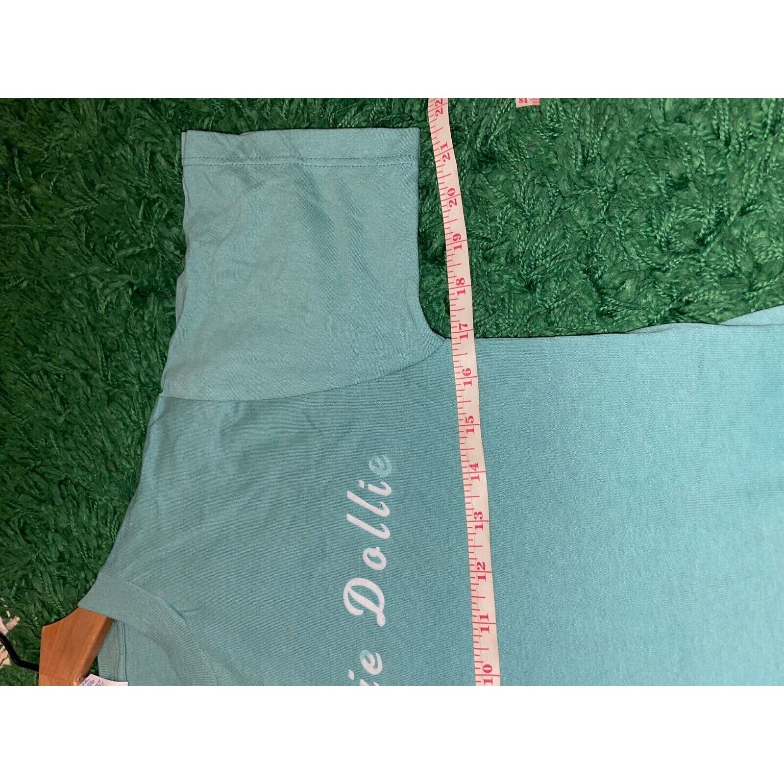 Jerzees Vintage Hollie Shirt Dollie Green Script Text Tee VTG 90s S Size US S / EU 44-46 / 1 - 8 Thumbnail