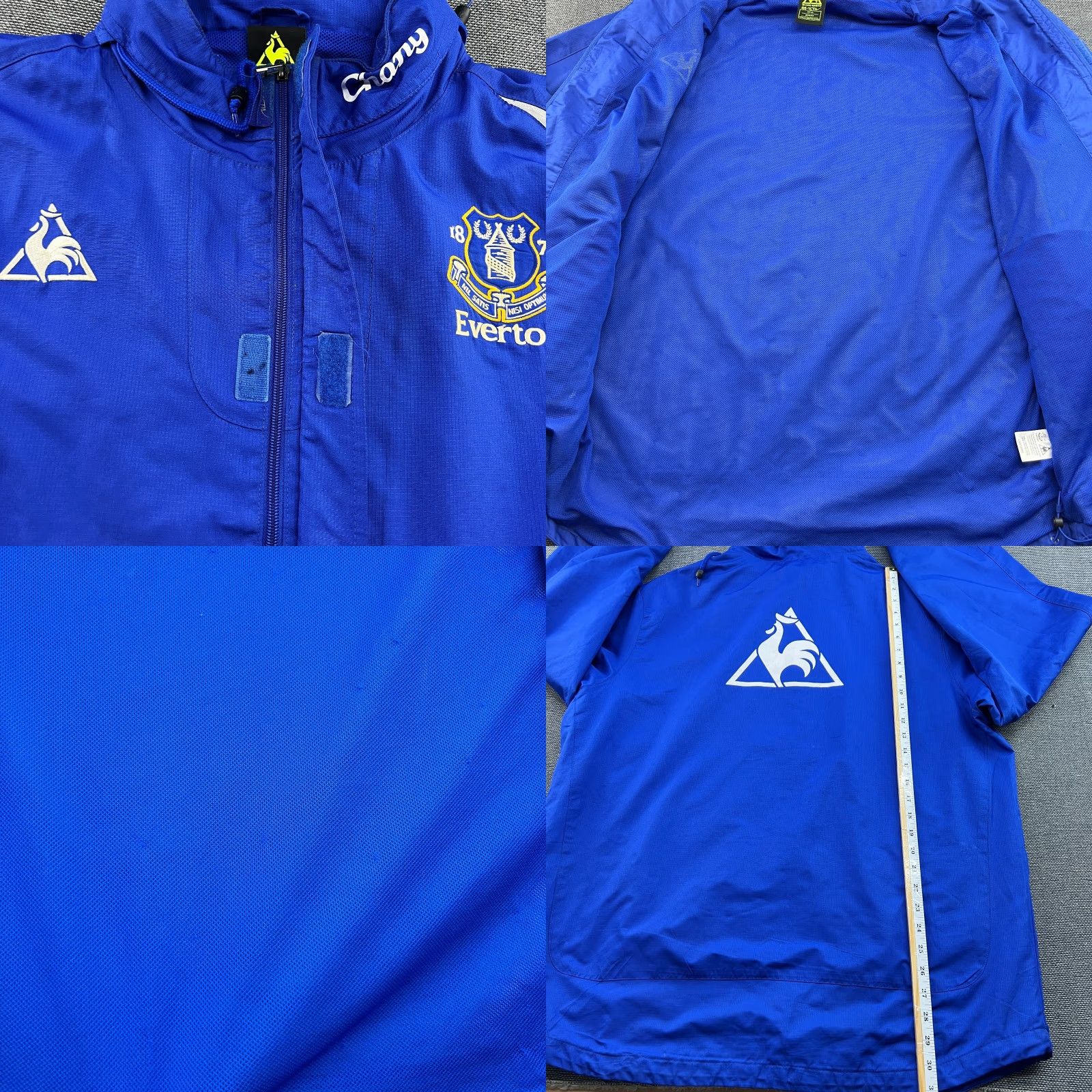 Le Coq Sportif le coq sportif Everton 2009 2010 Football Jacket Blue Full Zip Hooded XL Mens Track Jacket Mid-Length Size US XL / EU 56 / 4 - 9 Thumbnail