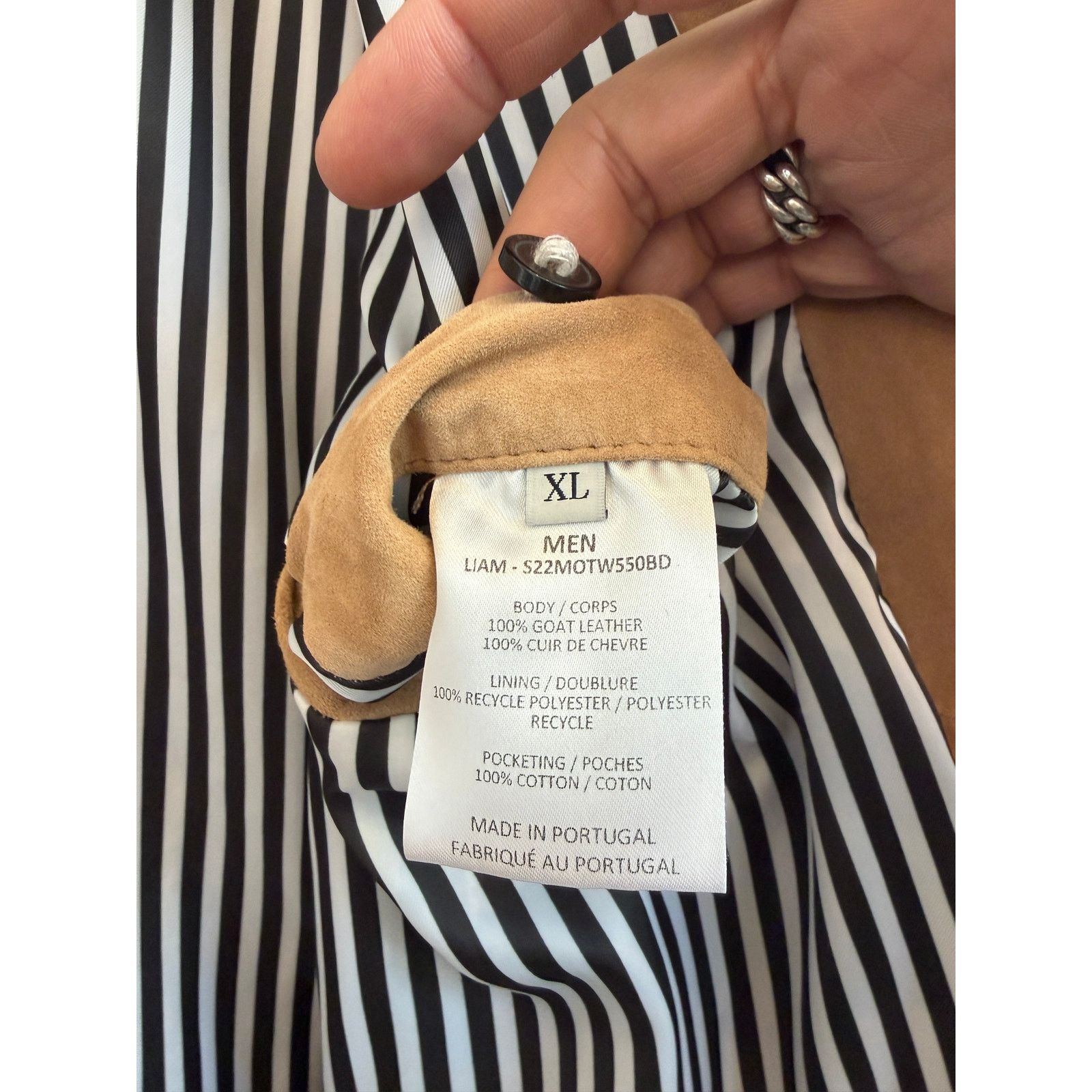 Officine Generale Officine Generale Goat Leather Liam Jacket Size US XL / EU 56 / 4 - 4 Thumbnail