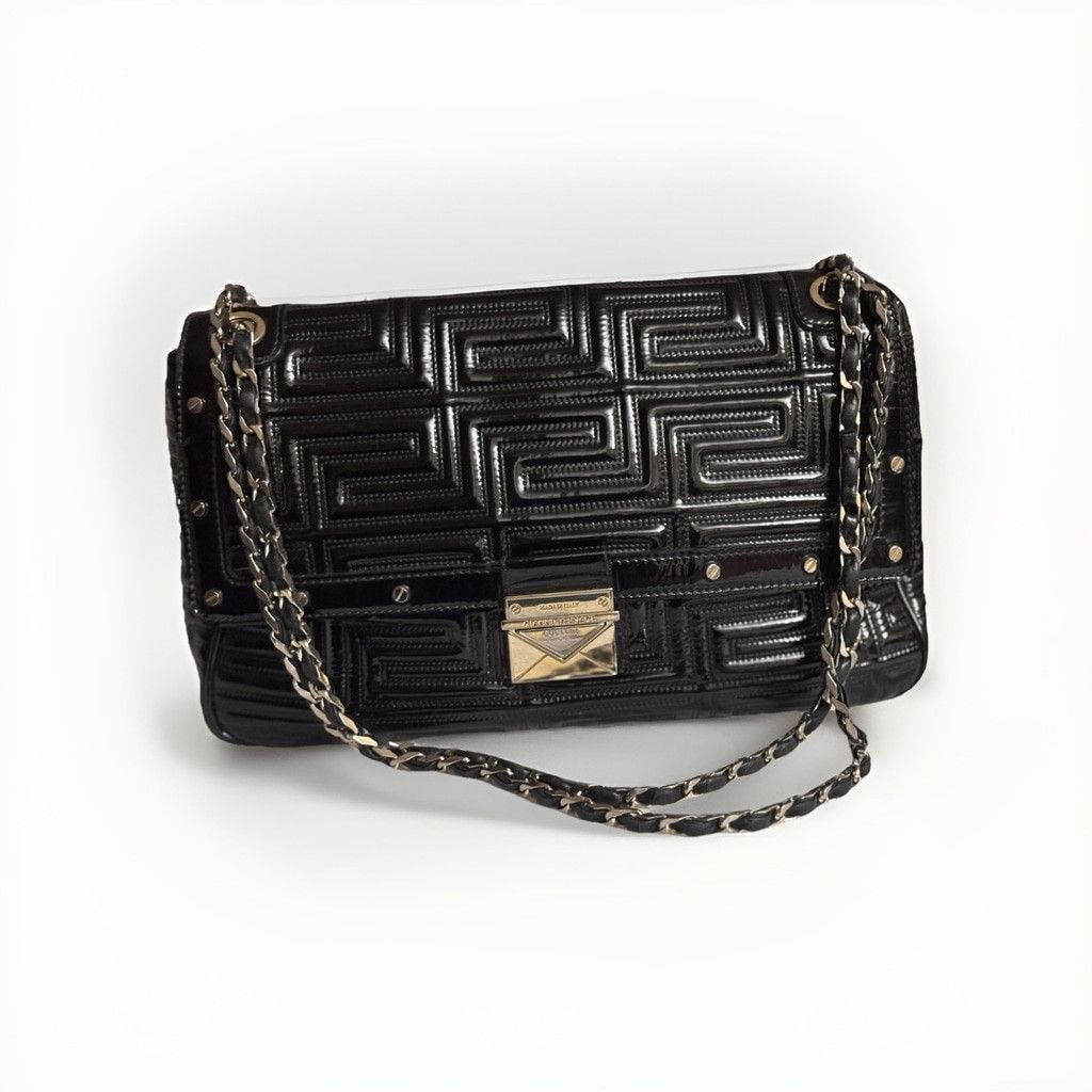 Versace Gianni Versace Couture Quilted Patent Leather Shoulder Bag Size ONE SIZE - 8 Thumbnail