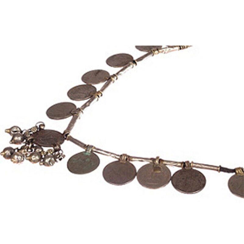 Designer Bedouin Rajasthan India Coin Necklace Size ONE SIZE - 4 Thumbnail
