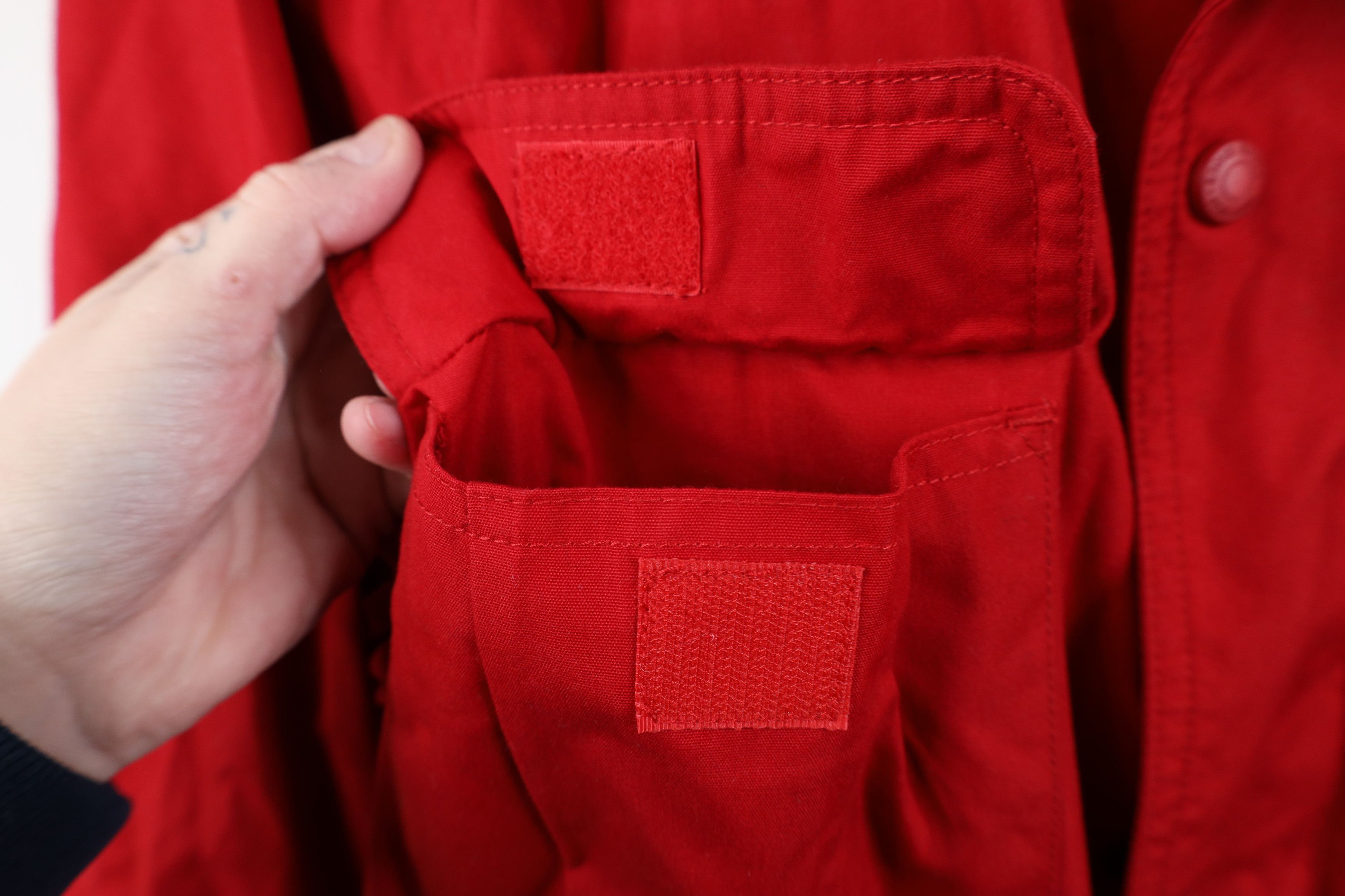 Eddie Bauer Vintage 90s Eddie Bauer Lined Full Zip Chore Barn Jacket Red Size US M / EU 48-50 / 2 - 6 Thumbnail