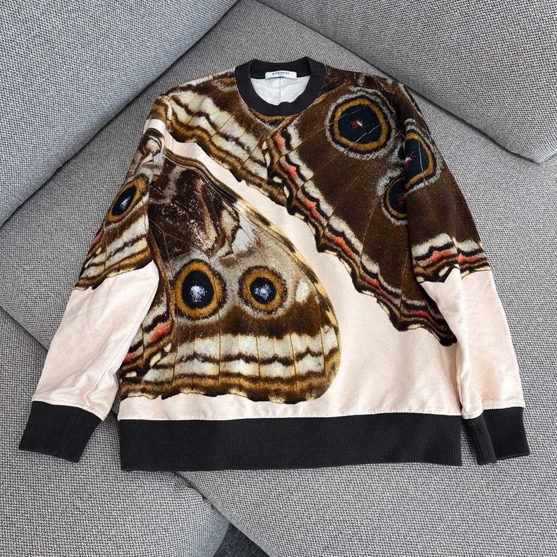 Givenchy Givenchy Butterfly Printed Crewneck Sweatshirt Size US XS / EU 42 / 0 - 1 Thumbnail