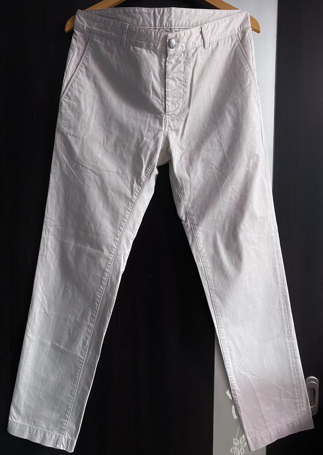 Grifoni Mauro Grifoni Beige Cotton Chino Casual Pants Trousers Jeans Size US 32 / EU 48 - 2 Thumbnail