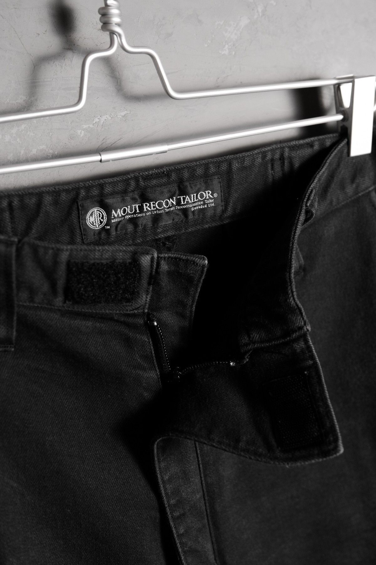 Japanese Brand MOUT RECON TAILOR Wlid Things Jet Black Denim Shell Short Size US 35 - 2 Thumbnail