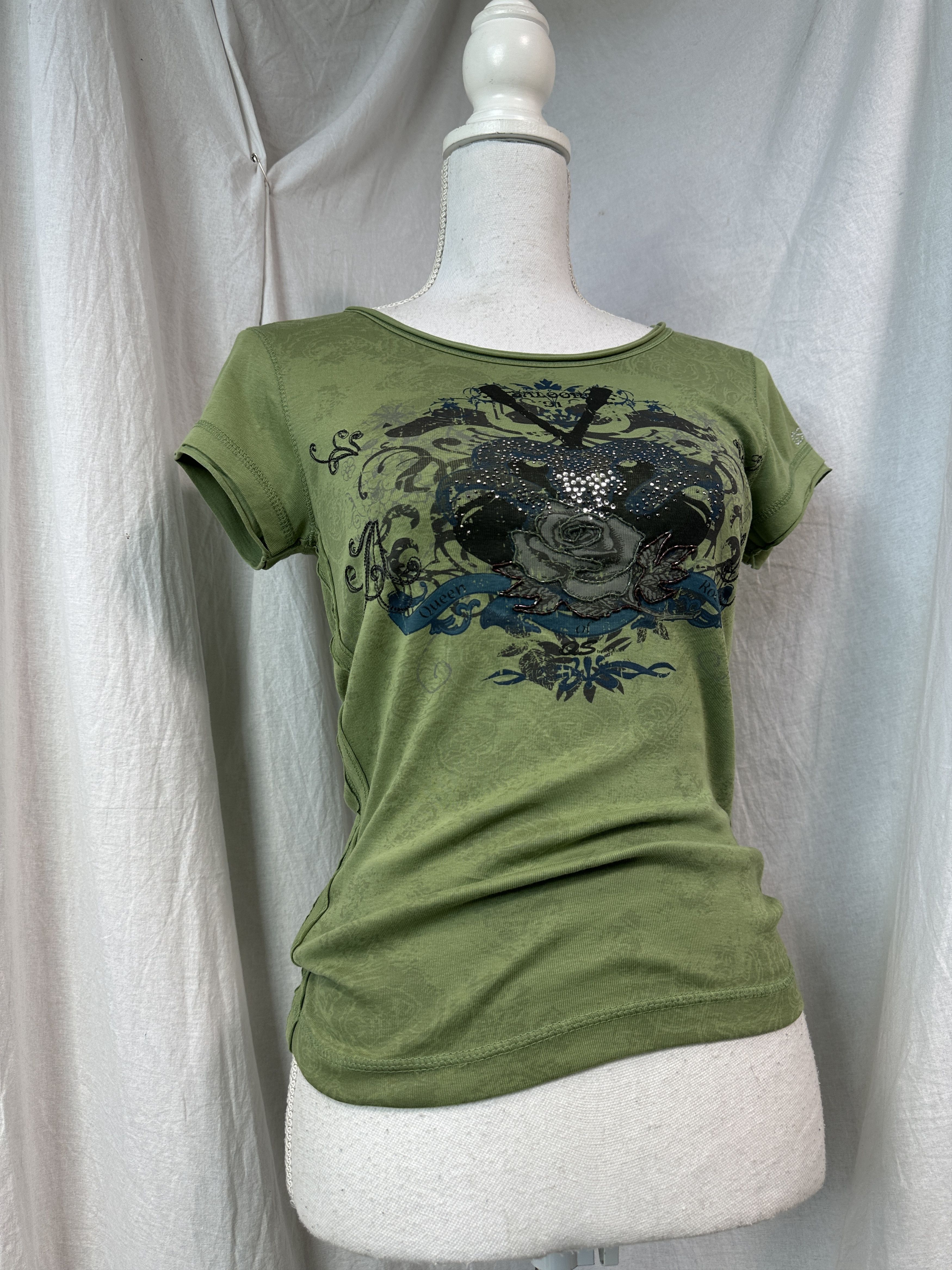 Vintage Vintage Avant Garde Grunge Printed T-shirt Y2K Size US S / EU 44-46 / 1 - 1 Thumbnail
