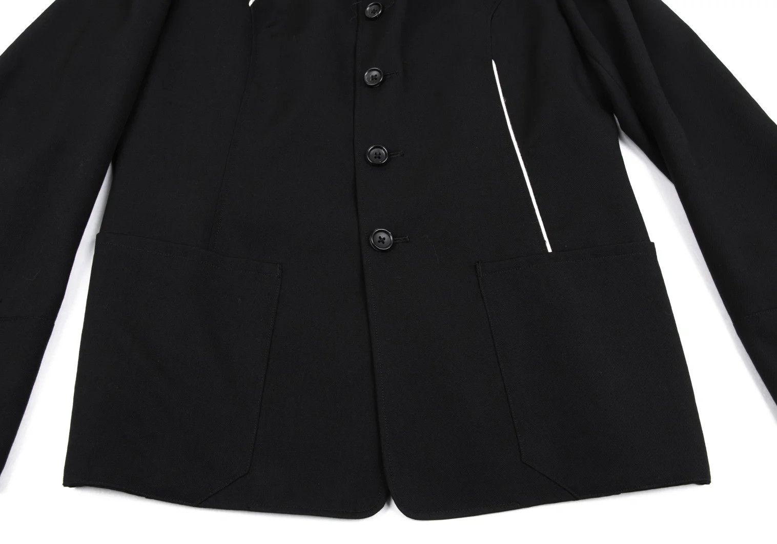 Yohji Yamamoto Yohji Yamamoto Wool Gabardine Jacket Black Size US M / EU 48-50 / 2 - 9 Thumbnail
