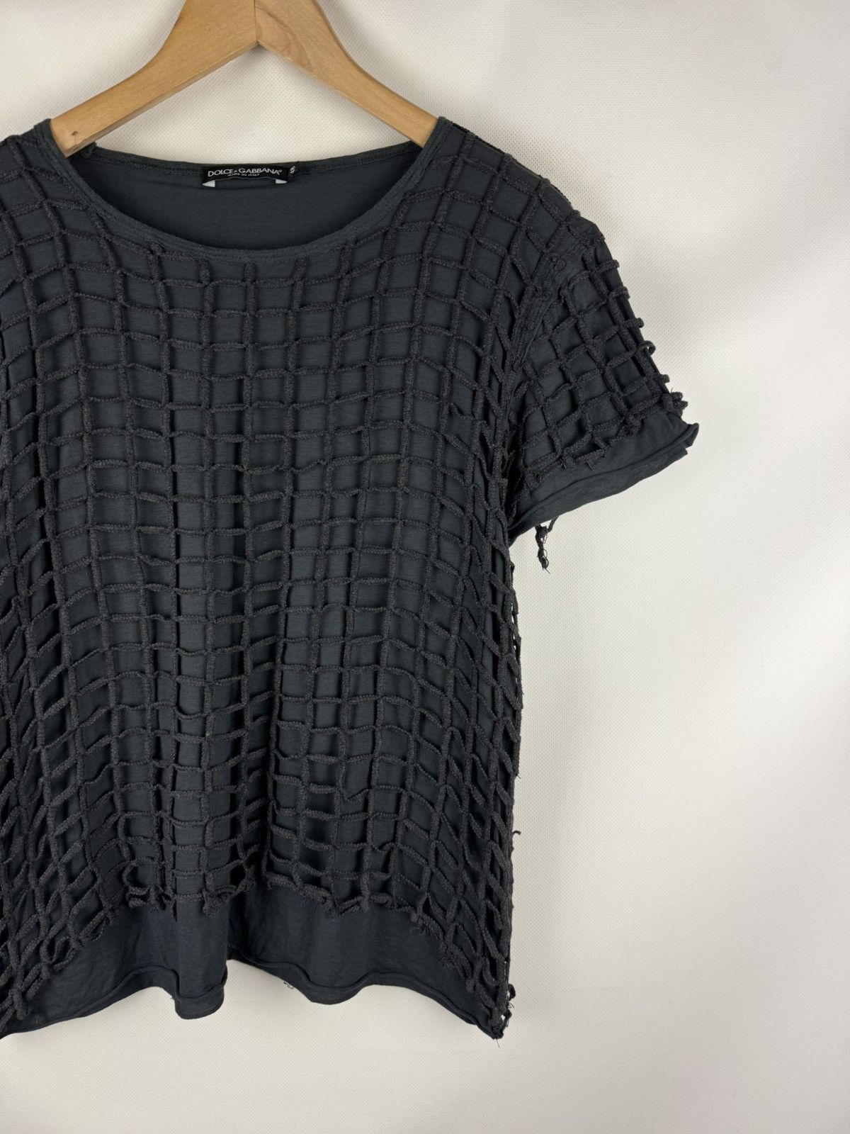 Dolce & Gabbana Dolce & Gabbana SS12 Runaway Sniper Grid Net Layered T Shirt Size US M / EU 48-50 / 2 - 3 Thumbnail