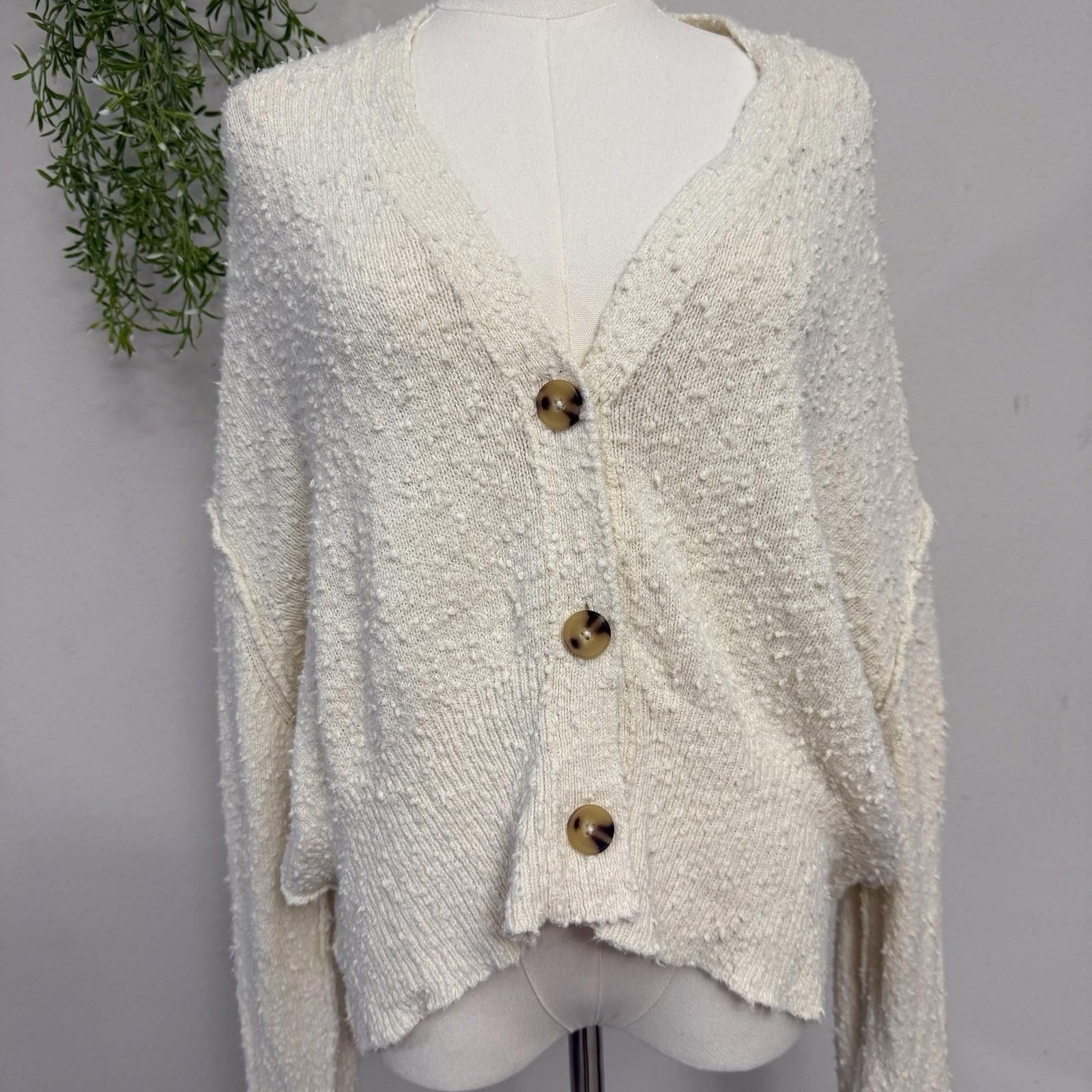 Free People Oversized Free People Cardigan Small Size S / US 4 / IT 40 - 4 Thumbnail