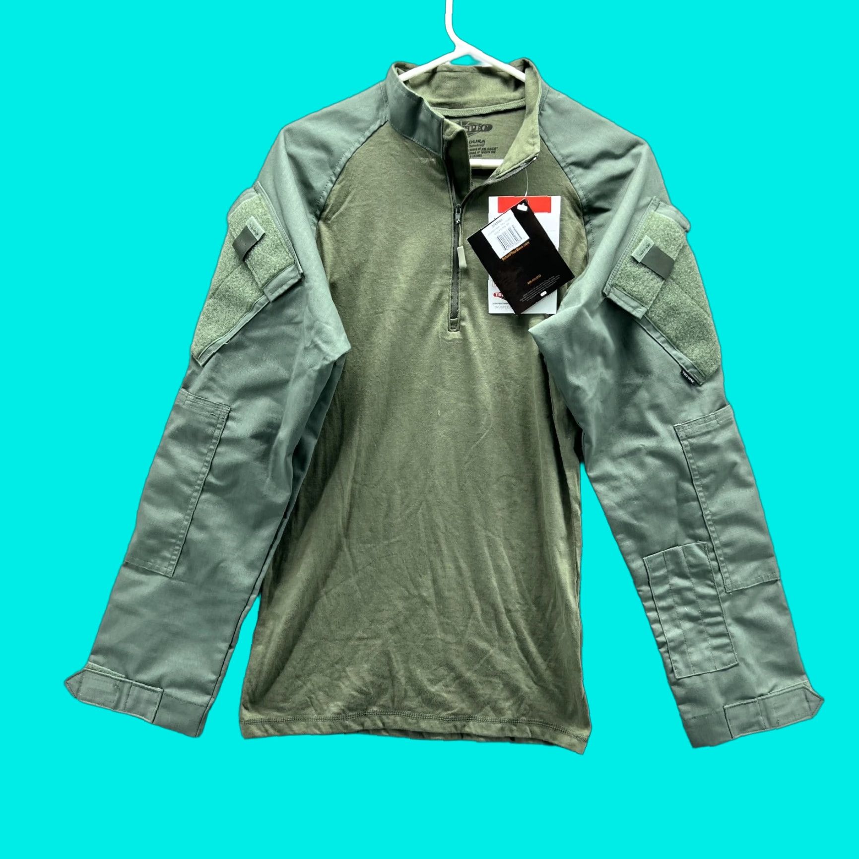 Vintage Tru Spec Shirt Men Small Green Cordura Regular 1/4 Zip Police Military Combat Size US S / EU 44-46 / 1 - 1 Thumbnail