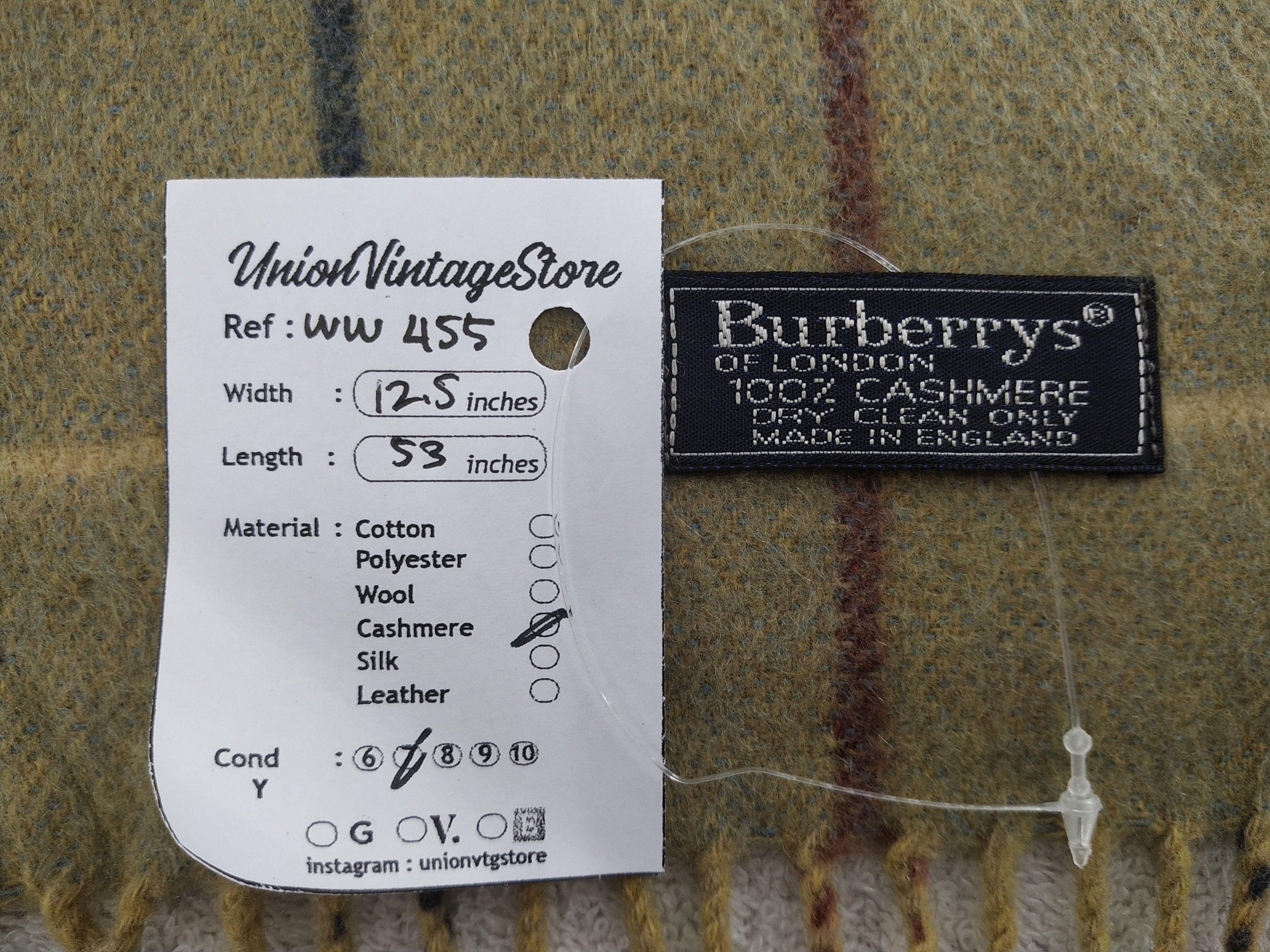 Burberry × Vintage Burberry Scarf / Muffler / Neckwear - WW455 Size ONE SIZE - 6 Thumbnail