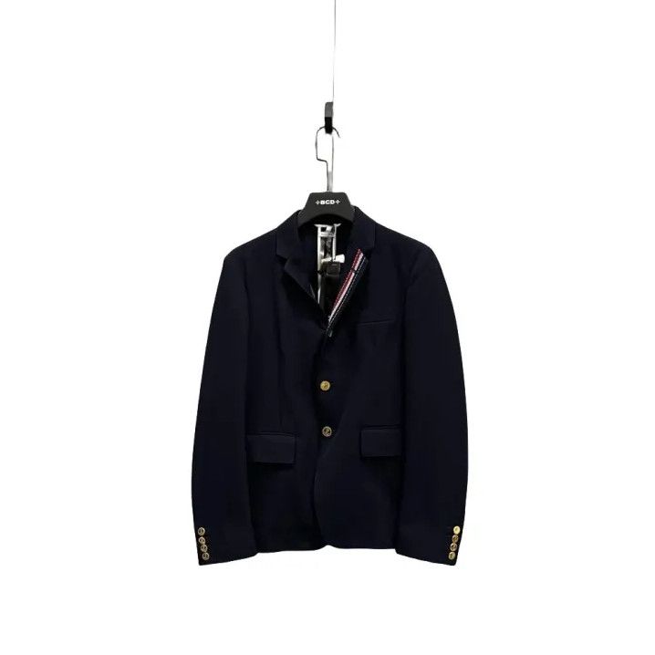 Thom Browne Thom Browne Classic Navy Blazer for Men Size US M / EU 48-50 / 2 - 1 Thumbnail