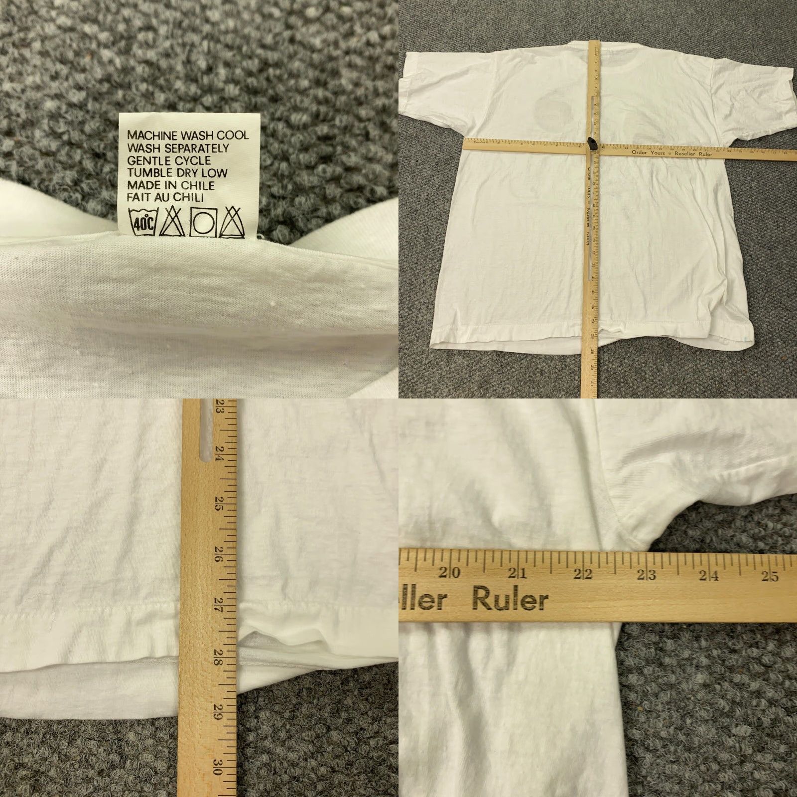 Vintage VINTAGE T World California Style T-Shirt Men XL White 90s Retro Casual Short Sleeve Size US XL / EU 56 / 4 - 8 Thumbnail