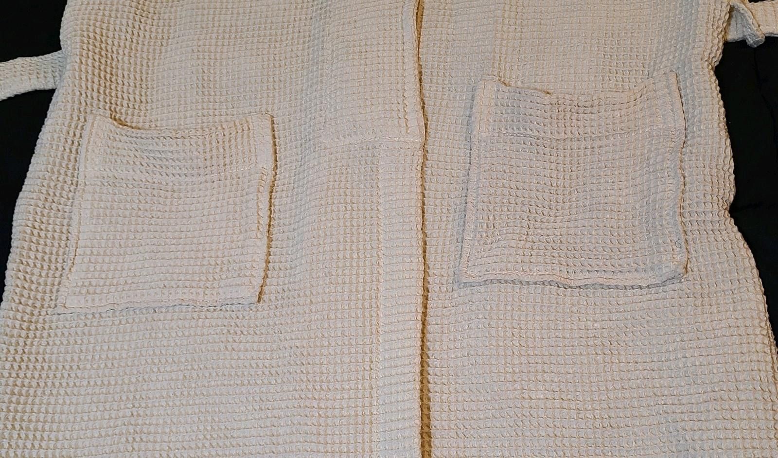 Designer Under The Canopy Organic Cotton Waffle Robe One Size Spa Size ONE SIZE - 7 Thumbnail