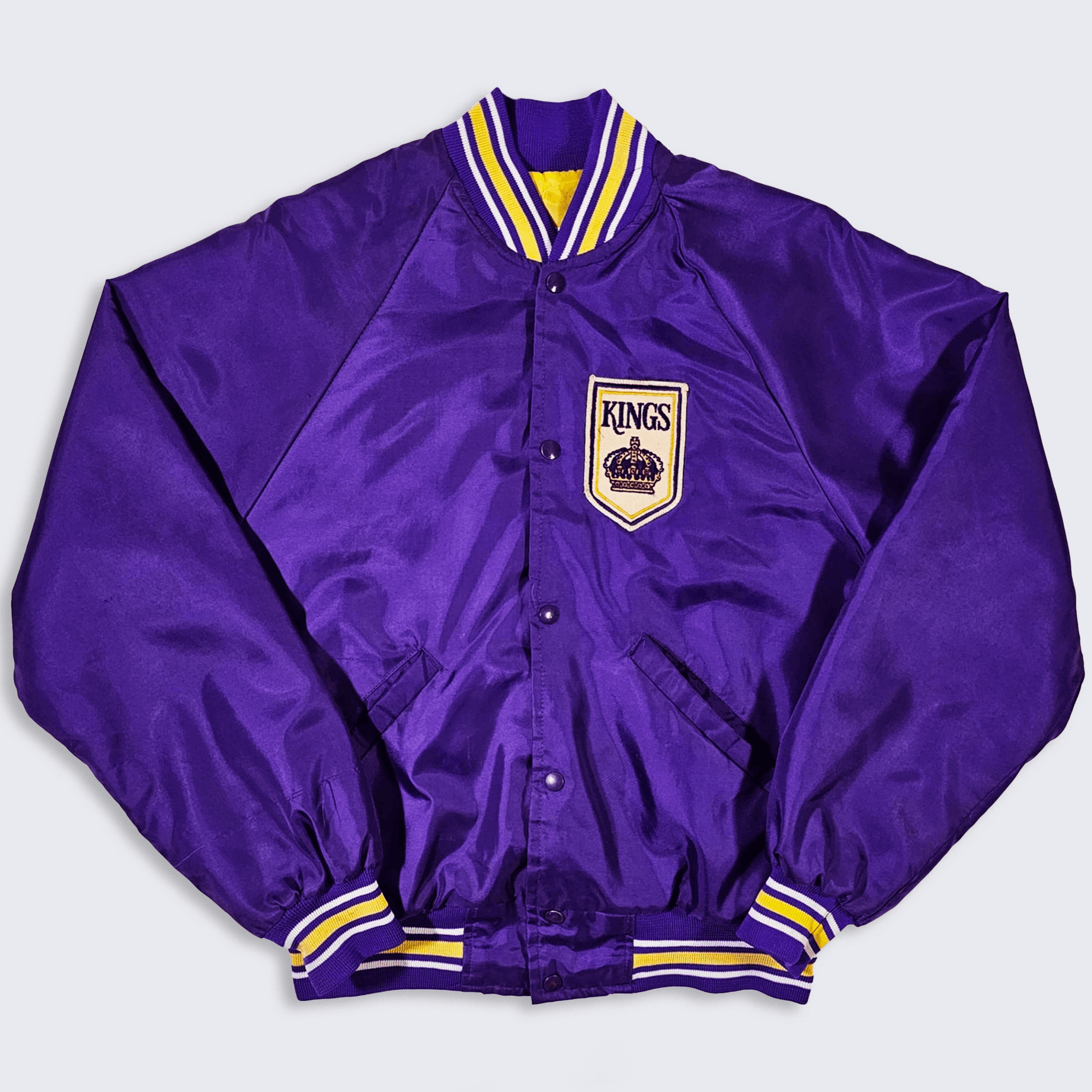 NHL Los Angeles Kings Vintage 70s Starter Satin Bomber Jacket Size US L / EU 52-54 / 3 - 2 Thumbnail