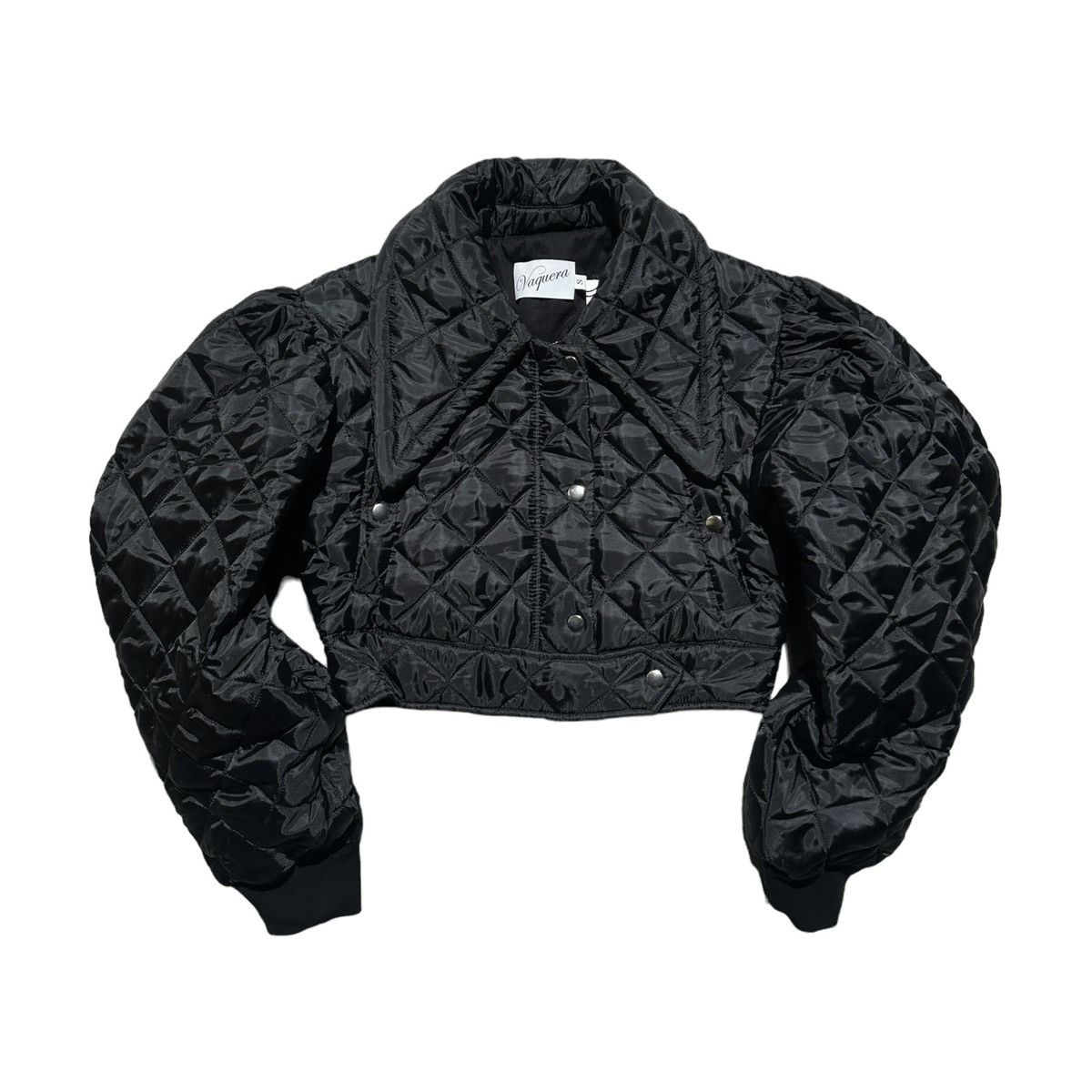 Vaquera Padded quilted cropped bomber Size S / US 4 / IT 40 - 1 Thumbnail