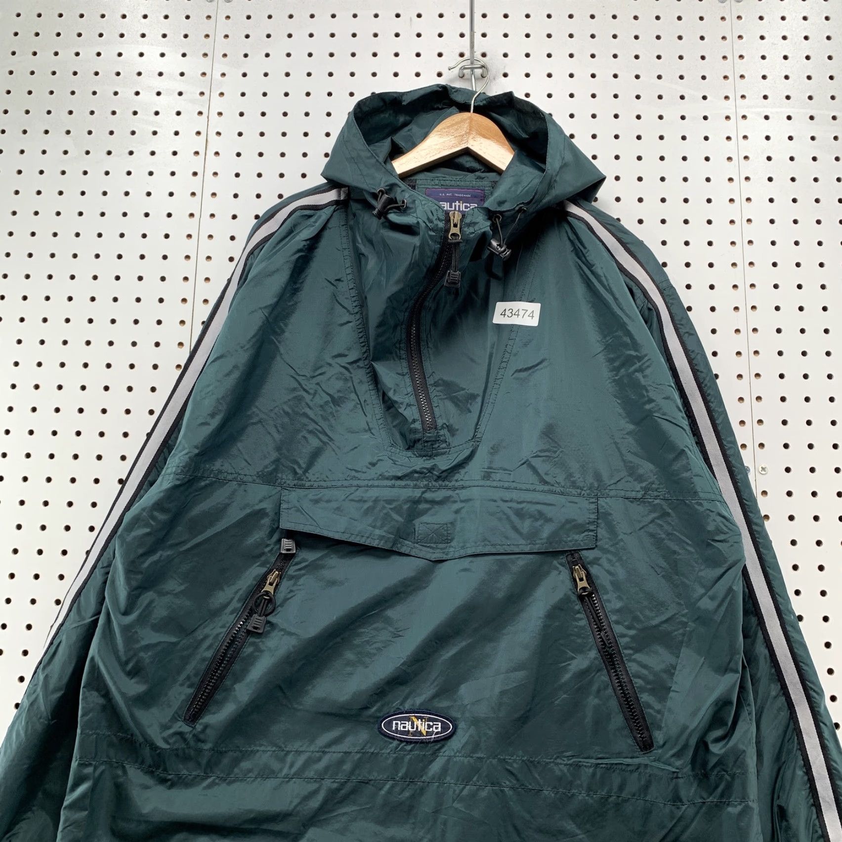 Nautica VINTAGE Nautica Hooded Pullover Anorak Jacket Mens Large Green Nylon Size US L / EU 52-54 / 3 - 2 Thumbnail
