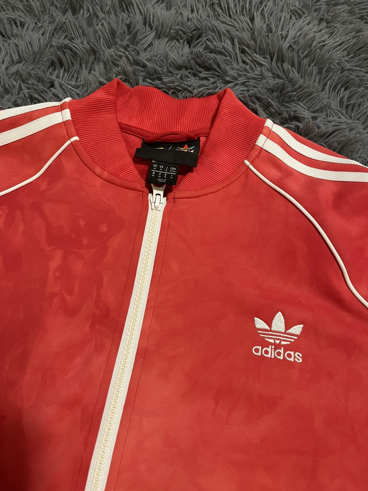 Adidas × Pharrell Pharrell Adidas Track Suit Top Red Size Medium Size US M / EU 48-50 / 2 - 2 Thumbnail
