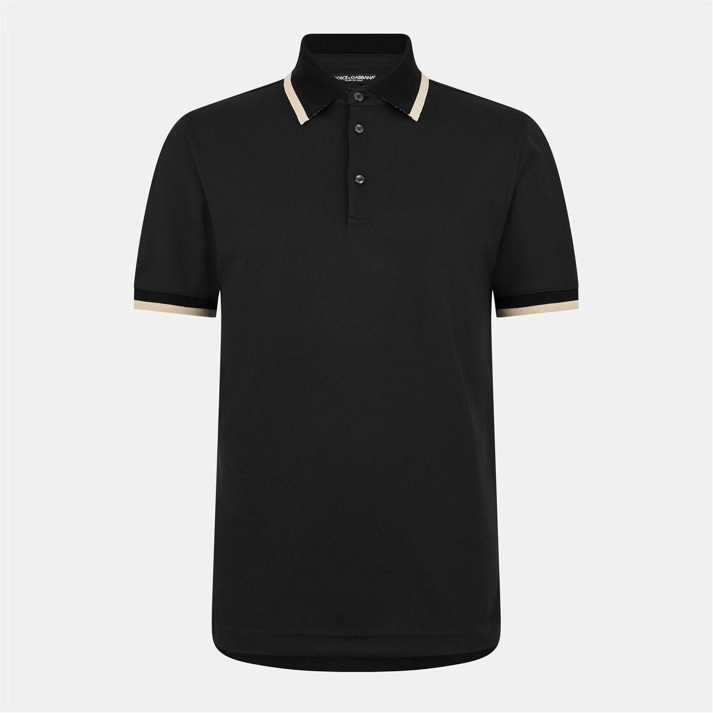 Dolce & Gabbana o1g2r1mq0426 Travel Short Sleeve Polo Shirt in Black Size US L / EU 52-54 / 3 - 1 Thumbnail