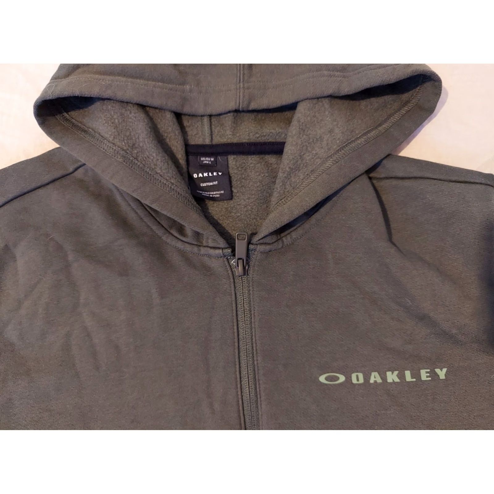 Oakley Oakley Hoodie Mens M Medium Gray Athletic Pullover Sweatshirt Zip Half Zip Sweatshirt Size US M / EU 48-50 / 2 - 2 Thumbnail