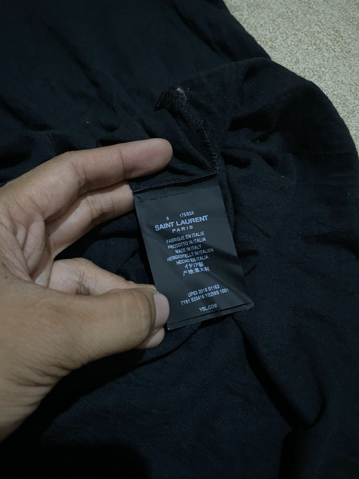 Saint Laurent Paris Saint laurent paris hedi slimane side scrip logo Size US S / EU 44-46 / 1 - 4 Thumbnail
