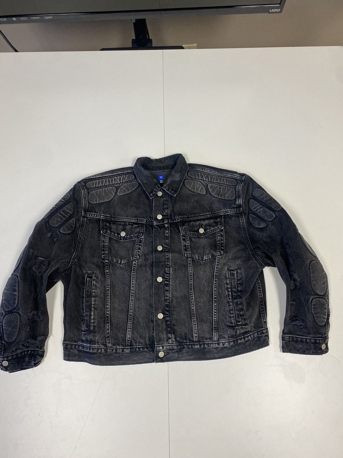 Gap × Kanye West Yeezy Gap Engineered By Balenciaga Padded Denim Jacket Size US S / EU 44-46 / 1 - 1 Thumbnail