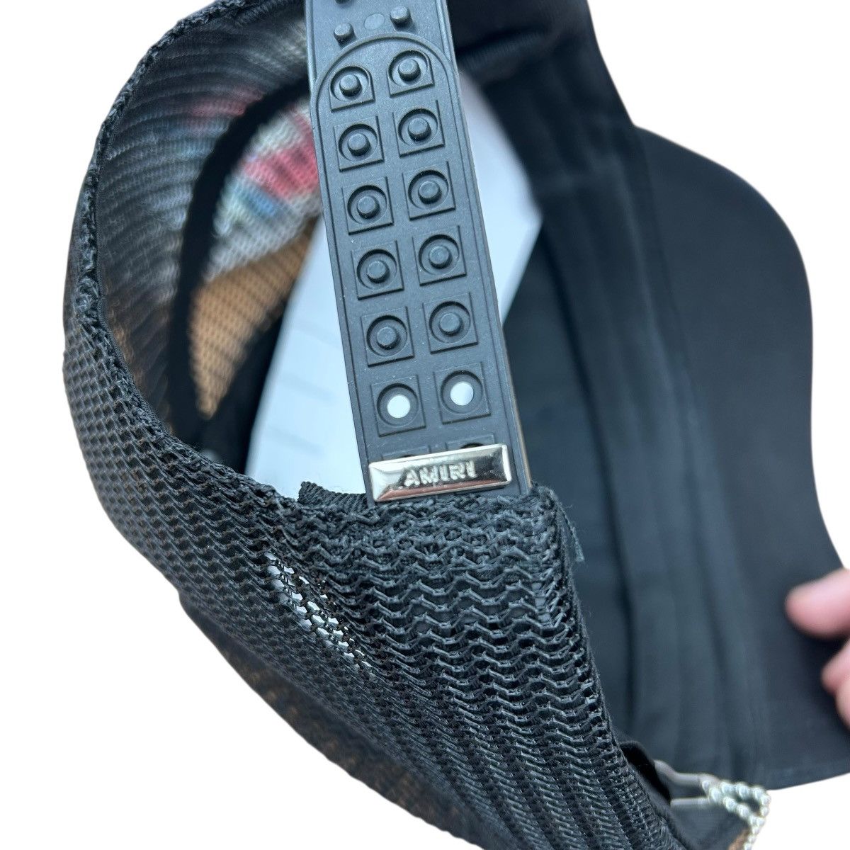 Amiri Amiri MA Logo Trucker Hat Black/Blue Size ONE SIZE - 4 Thumbnail
