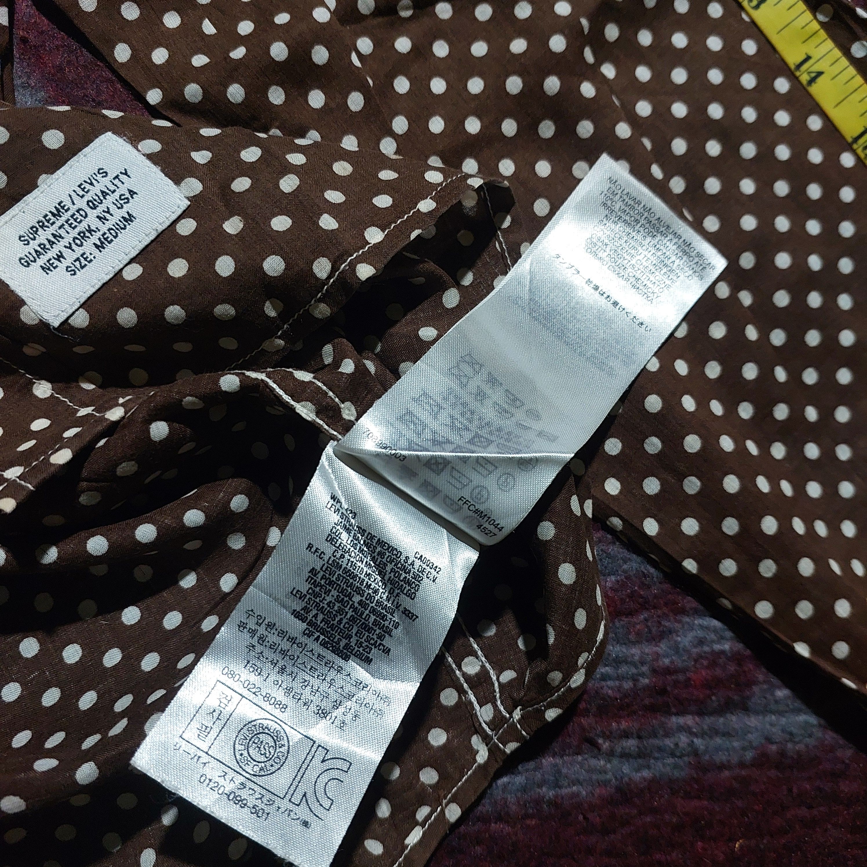 Levi's × Supreme Levi's x supreme western polka brown shirt Size US M / EU 48-50 / 2 - 12 Thumbnail