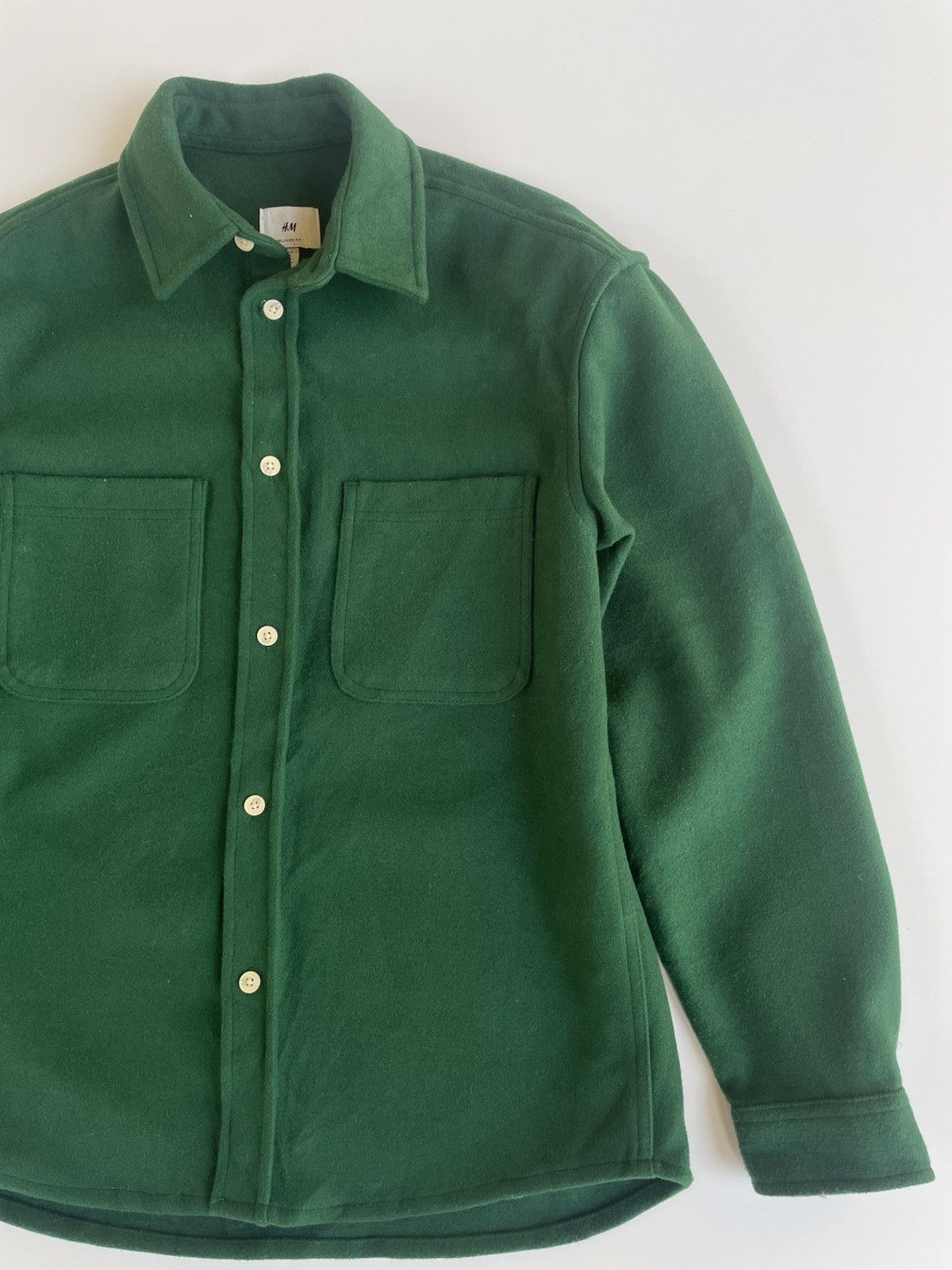 H&M H&M Fit overshirt Dark Green Size US S / EU 44-46 / 1 - 4 Thumbnail