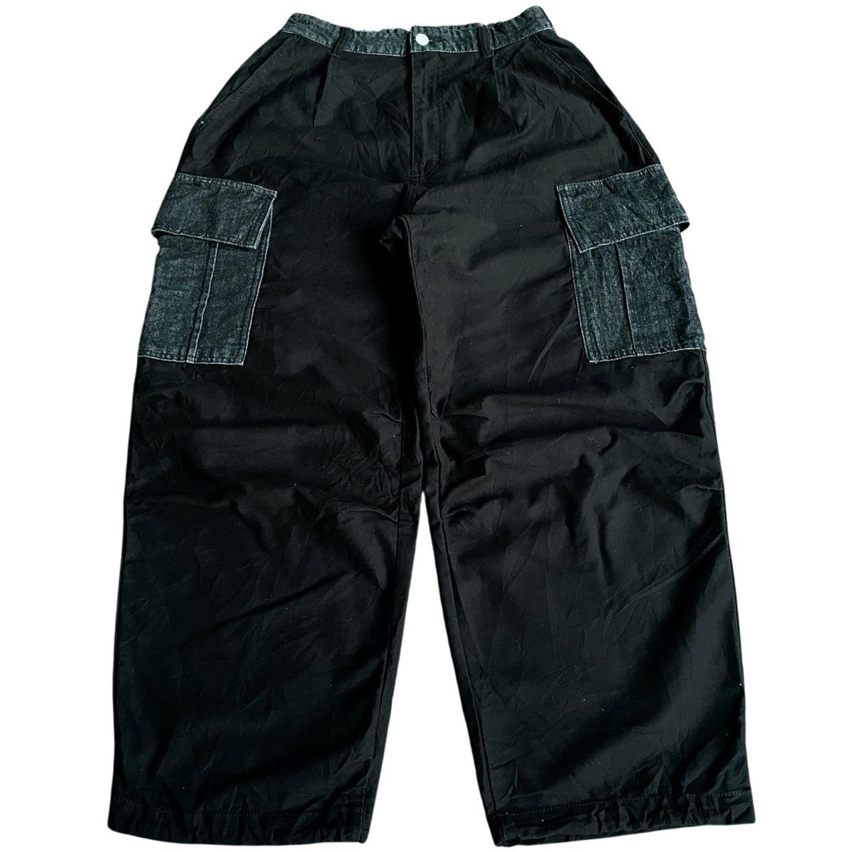 JNCO × Japanese Brand × Yohji Yamamoto Japanese Brand RadeoCrown Cargo Wide Balloon Parachute Pants Size US 31 - 1 Thumbnail