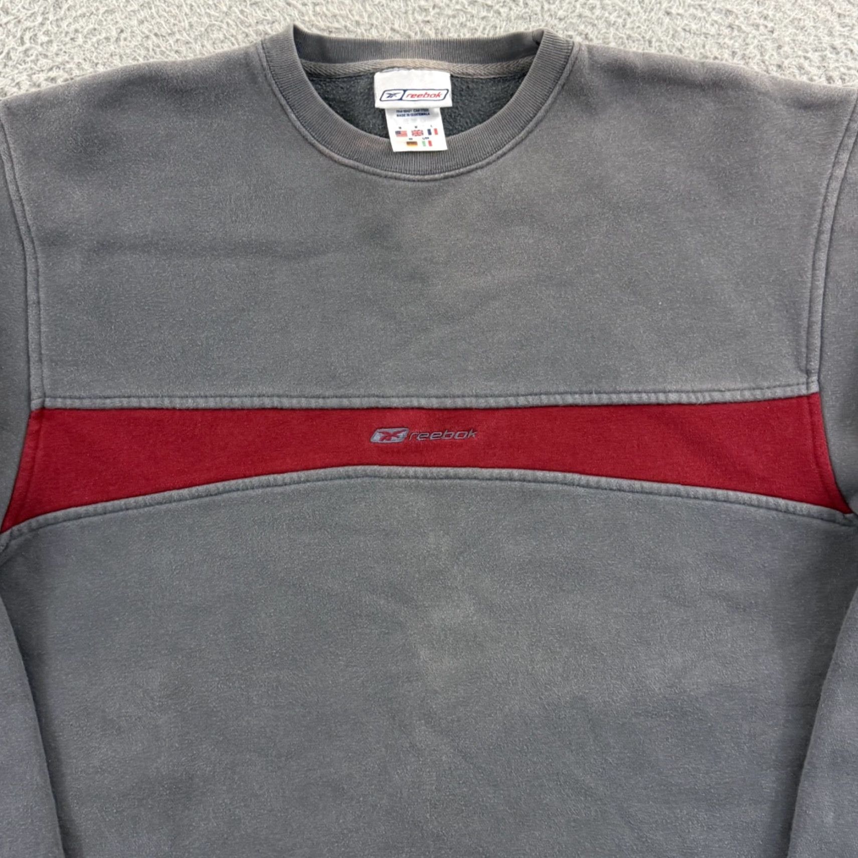Reebok VINTAGE Reebok Sweatshirt Mens M Gray Logo Pullover Hooded Pockets 90s Retro Streetwear Size US M / EU 48-50 / 2 - 3 Thumbnail