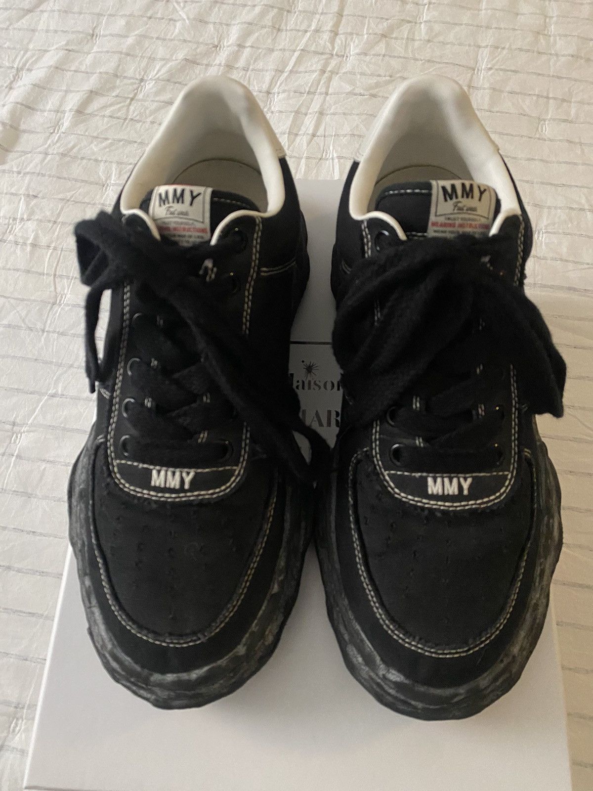 Maison MIHARA YASUHIRO MMY Wayne OG Sole Over-Dyed Canvas Low Top Sneaker Sz46 Size US 13 / EU 46 - 3 Thumbnail