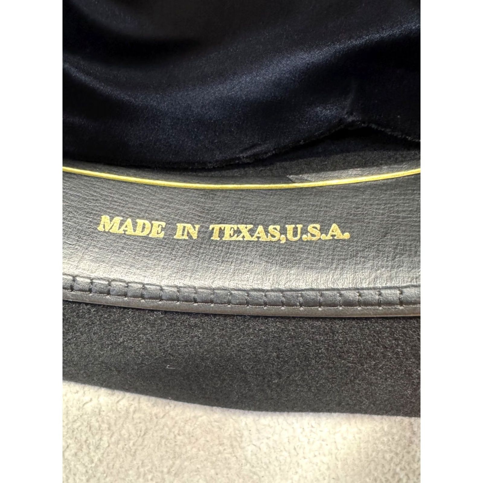 Stetson Stallion Black Felt Wide Brim Hat - Stetson - Vintage - Cowboy Size ONE SIZE - 7 Thumbnail