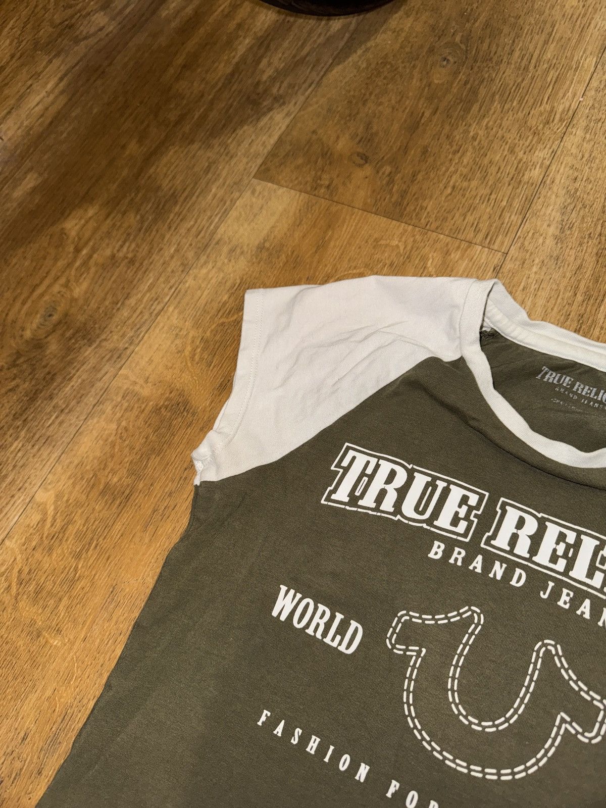 True Religion VINTAGE TRUE RELIGION CROPPED TEE Size S / US 4 / IT 40 - 4 Thumbnail