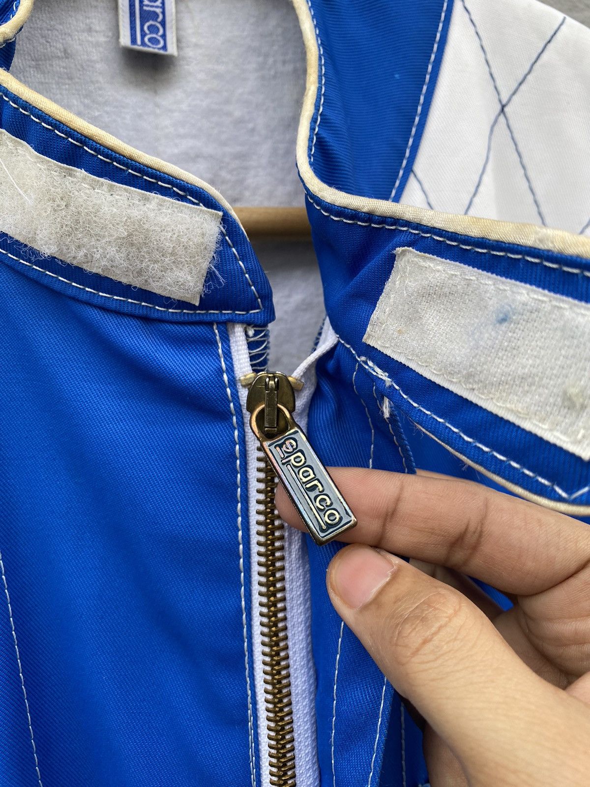 Vintage 🔥RARE🔥 Vintage SPARCO Racing Kart Suit Royal Blue/White Size US 36 / EU 52 - 16 Thumbnail