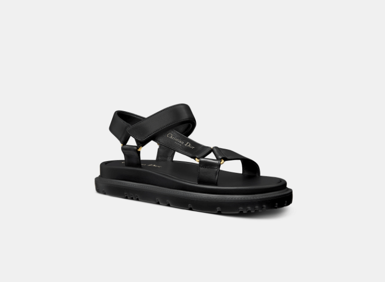 Dior o1w1db10126 KCQ893 D-Wave Sandals in Black Size US 12 / IT 42 - 2 Thumbnail