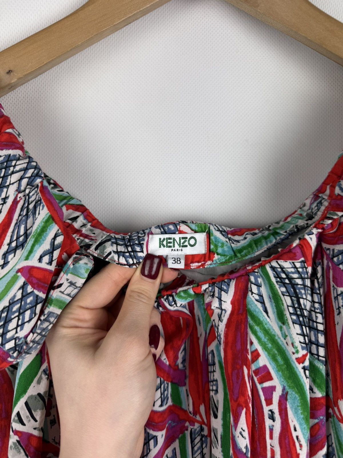 Kenzo Kenzo Ladies Floral Pattern Short Sleeve Silk Tunic Dress Size XS / US 0-2 / IT 36-38 - 8 Thumbnail