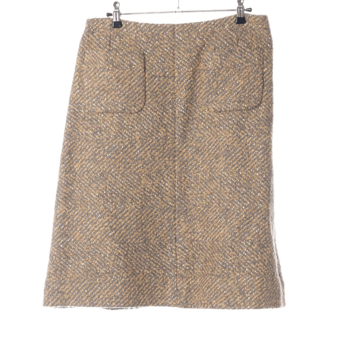 Carhartt Wool Tweed Skirt Gold x Gray Size 32" / US 10 / IT 46 - 1 Thumbnail